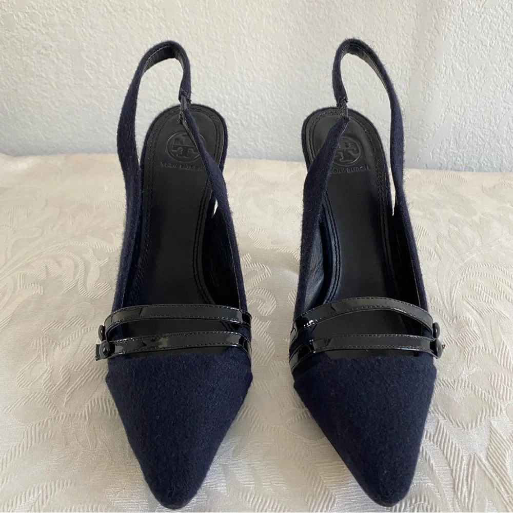 Tory Burch navy pumps